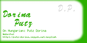 dorina putz business card